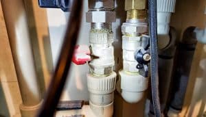 Plumbing Pipes Exposed For Inspection